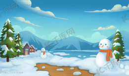 冬天漫画图片,漫画中的温馨时光